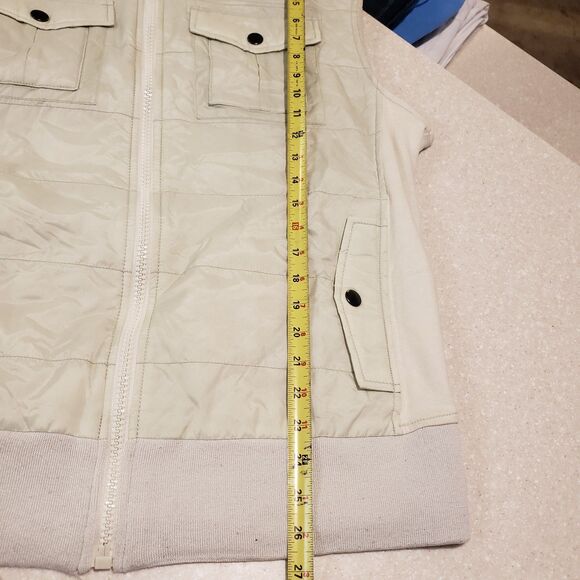 American Rag White Puffer Vest Fall Size Large - Picture 8 of 8